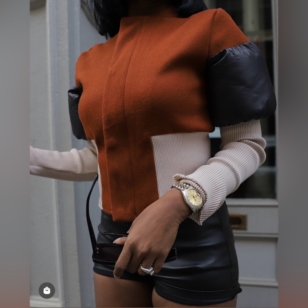 Color Block Puff Jacket